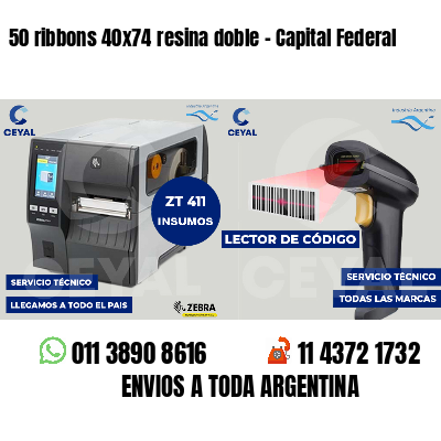 50 ribbons 40x74 resina doble - Capital Federal