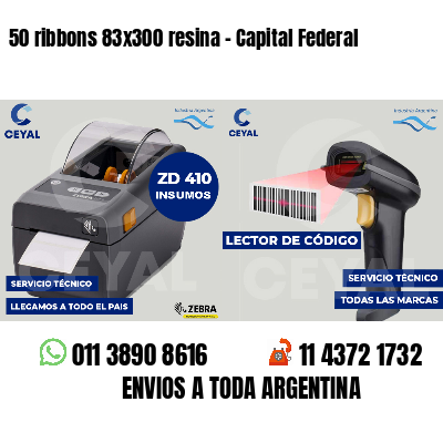 50 ribbons 83x300 resina - Capital Federal