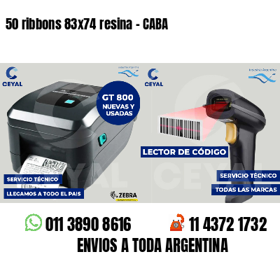 50 ribbons 83x74 resina - CABA