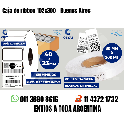 Caja de ribbon 102x300 - Buenos Aires