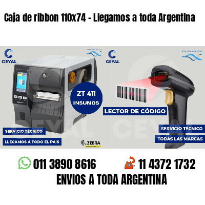 Caja de ribbon 110x74 - Llegamos a toda Argentina