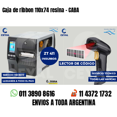 Caja de ribbon 110x74 resina - CABA