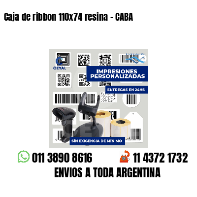 Caja de ribbon 110x74 resina - CABA