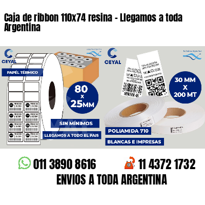 Caja de ribbon 110x74 resina - Llegamos a toda Argentina