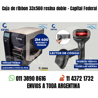Caja de ribbon 33x500 resina doble - Capital Federal