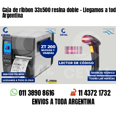 Caja de ribbon 33x500 resina doble - Llegamos a toda Argentina