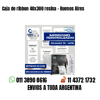 Caja de ribbon 40x300 resina - Buenos Aires