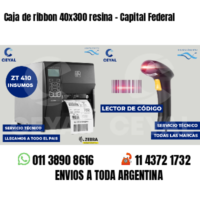 Caja de ribbon 40x300 resina - Capital Federal