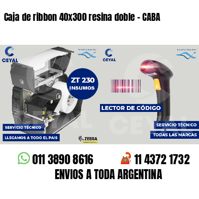 Caja de ribbon 40x300 resina doble - CABA