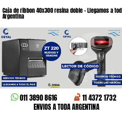 Caja de ribbon 40x300 resina doble - Llegamos a toda Argentina