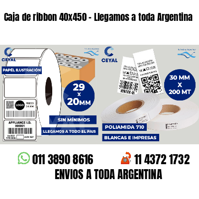 Caja de ribbon 40x450 - Llegamos a toda Argentina
