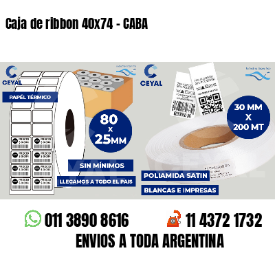 Caja de ribbon 40x74 - CABA