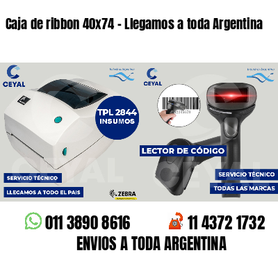 Caja de ribbon 40x74 - Llegamos a toda Argentina