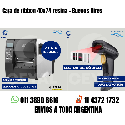 Caja de ribbon 40x74 resina - Buenos Aires