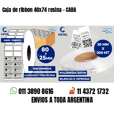 Caja de ribbon 40x74 resina - CABA