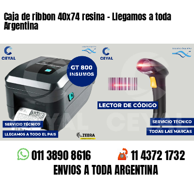Caja de ribbon 40x74 resina - Llegamos a toda Argentina