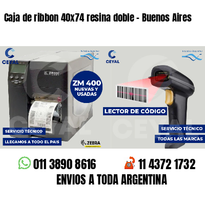 Caja de ribbon 40x74 resina doble - Buenos Aires