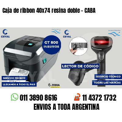 Caja de ribbon 40x74 resina doble - CABA
