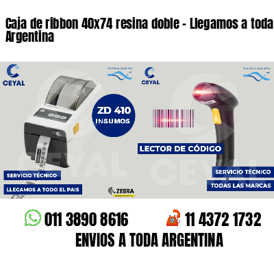 Caja de ribbon 40x74 resina doble - Llegamos a toda Argentina