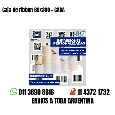 Caja de ribbon 60x300 - CABA