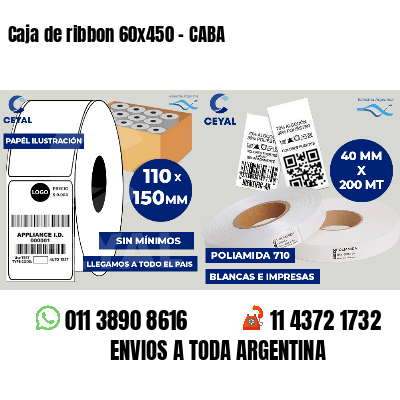 Caja de ribbon 60x450 - CABA