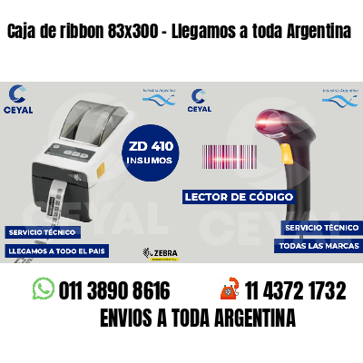 Caja de ribbon 83x300 - Llegamos a toda Argentina