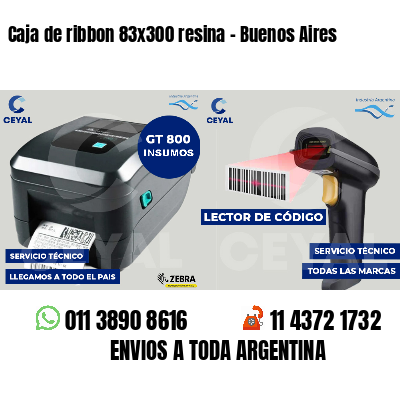 Caja de ribbon 83x300 resina - Buenos Aires