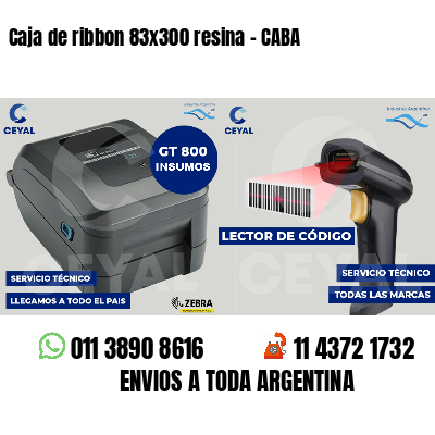 Caja de ribbon 83x300 resina - CABA