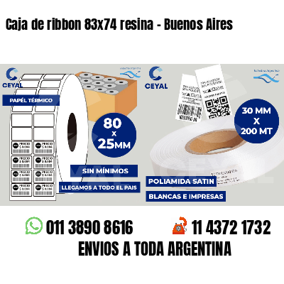 Caja de ribbon 83x74 resina - Buenos Aires
