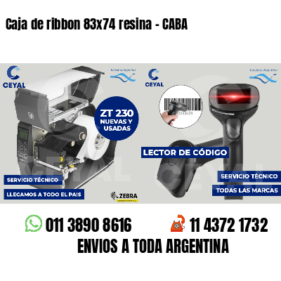 Caja de ribbon 83x74 resina - CABA