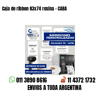 Caja de ribbon 83x74 resina - CABA