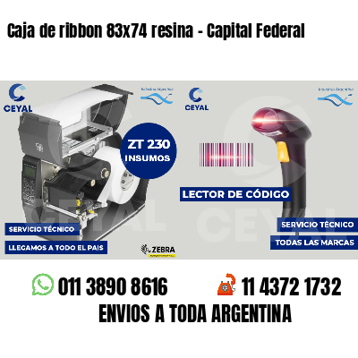 Caja de ribbon 83x74 resina - Capital Federal