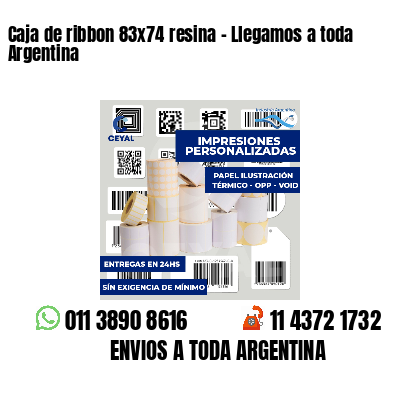 Caja de ribbon 83x74 resina - Llegamos a toda Argentina