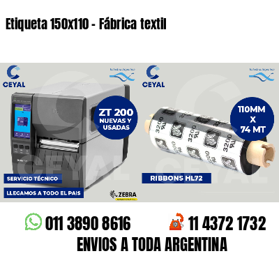 Etiqueta 150x110 - Fábrica textil