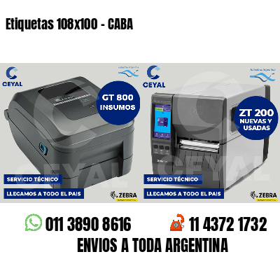 Etiquetas 108x100 - CABA