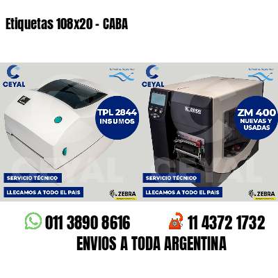 Etiquetas 108x20 - CABA