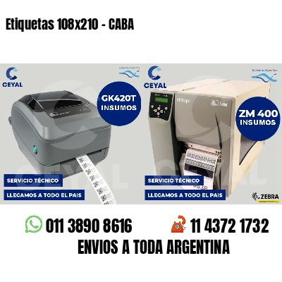 Etiquetas 108x210 - CABA