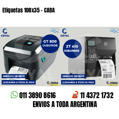 Etiquetas 108x35 - CABA