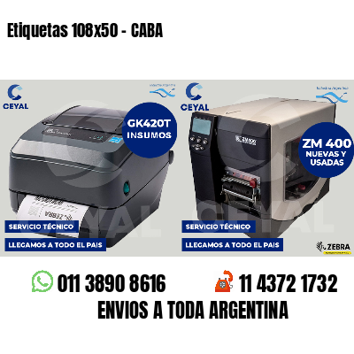 Etiquetas 108x50 - CABA