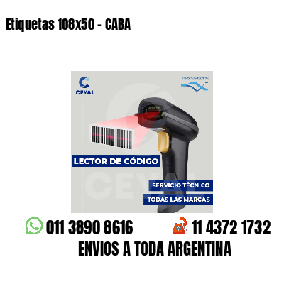 Etiquetas 108x50 - CABA