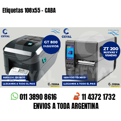 Etiquetas 108x55 - CABA
