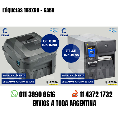 Etiquetas 108x60 - CABA