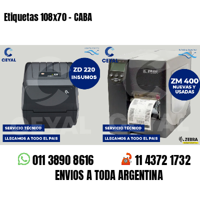 Etiquetas 108x70 - CABA