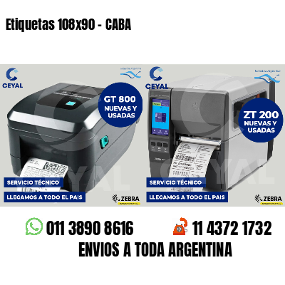 Etiquetas 108x90 - CABA