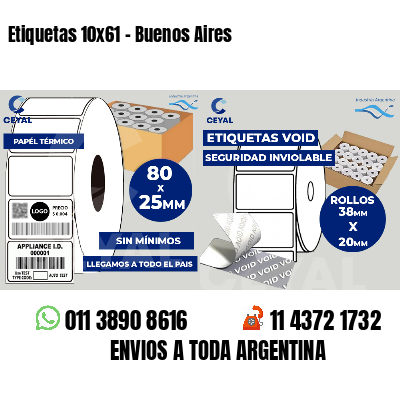 Etiquetas 10x61 - Buenos Aires