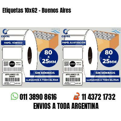 Etiquetas 10x62 - Buenos Aires