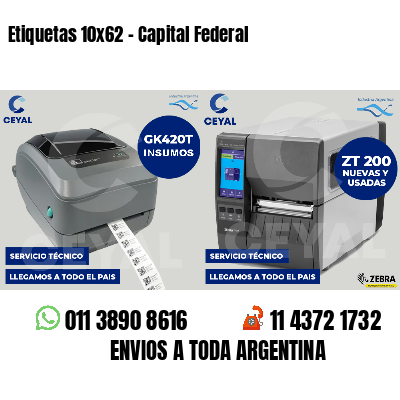 Etiquetas 10x62 - Capital Federal