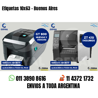 Etiquetas 10x63 - Buenos Aires