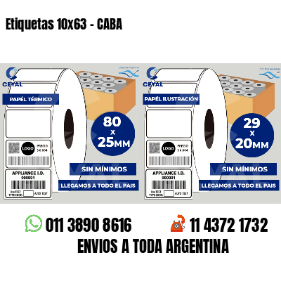 Etiquetas 10x63 - CABA