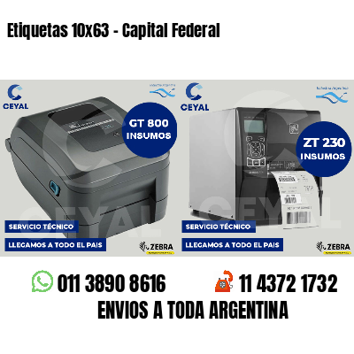 Etiquetas 10x63 - Capital Federal